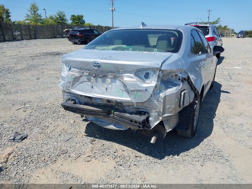 2022 Toyota Corolla Hybrid Le VIN: JTDEAMDE5NJ043279 Lot: 40171877