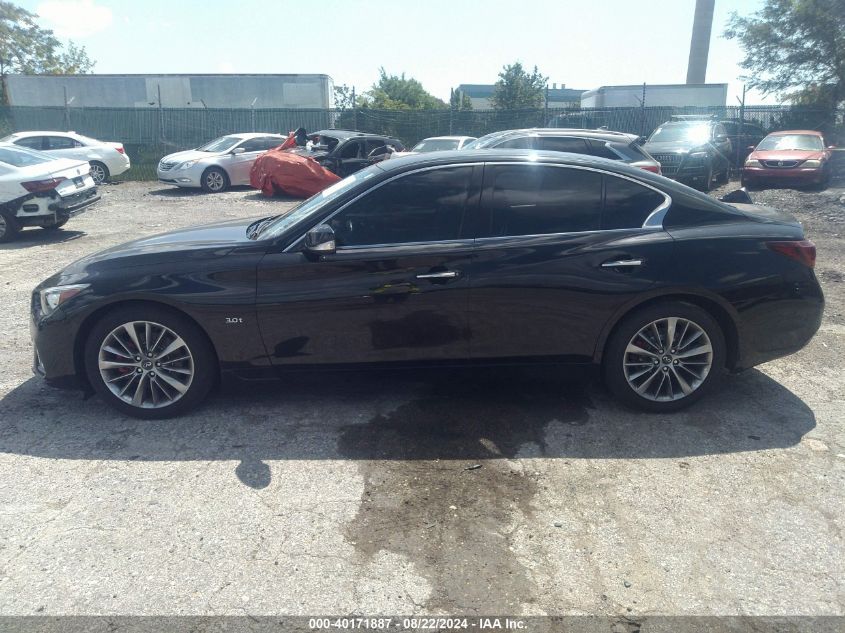 2019 Infiniti Q50 3.0T Luxe VIN: JN1EV7ARXKM550236 Lot: 40171887