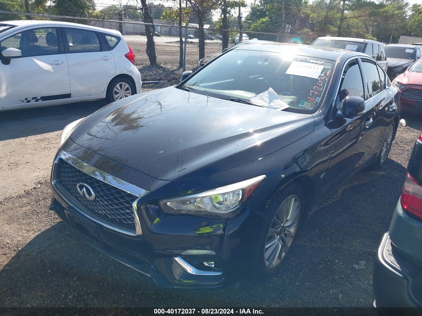 VIN JN1CV7AR1JM280674 2018 INFINITI Q50 2.0T LUXE