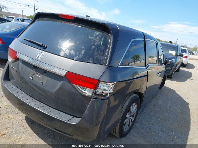 2015 Honda Odyssey Ex-L VIN: 5FNRL5H69FB100581 Lot: 40172231