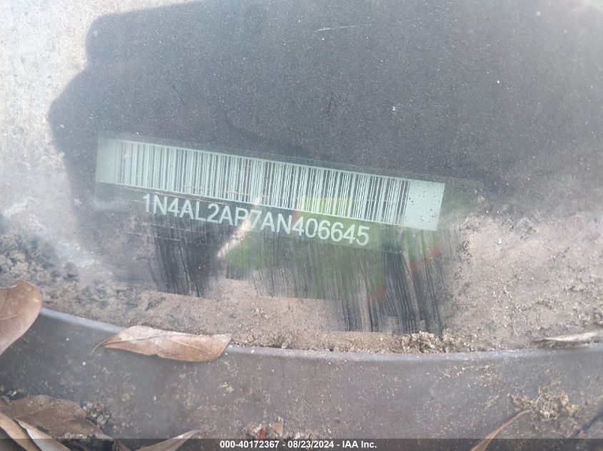 2010 Nissan Altima 2.5 S VIN: 1N4AL2AP7AN406645 Lot: 40172367
