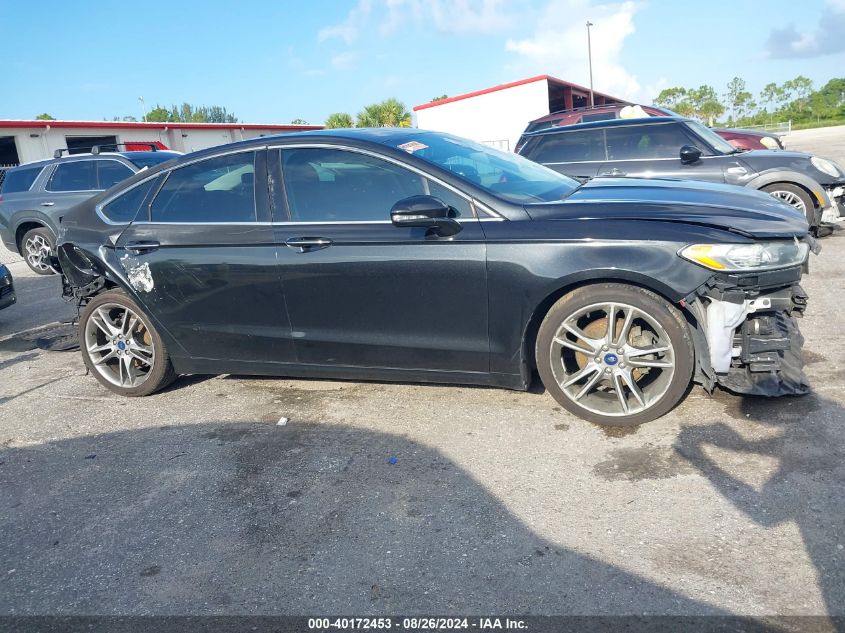 2013 Ford Fusion Titanium VIN: 3FA6P0K97DR356491 Lot: 40172453