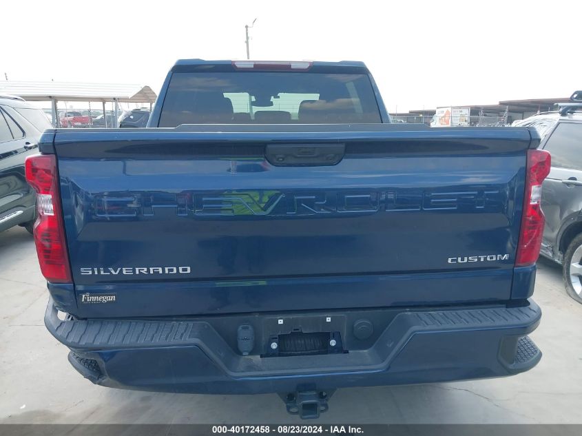 2022 Chevrolet Silverado 1500 2Wd Short Bed Custom VIN: 1GCPABEK5NZ642606 Lot: 40172458