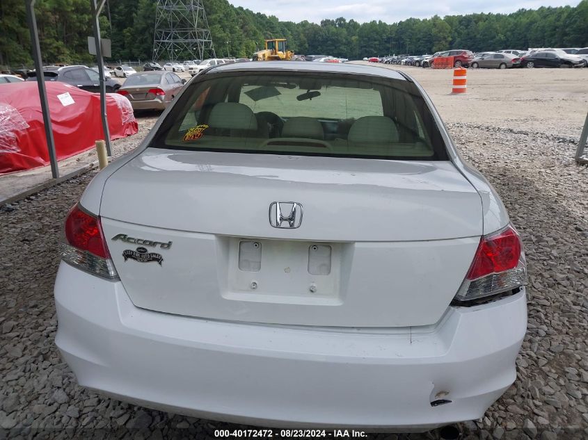 2008 Honda Accord 2.4 Lx VIN: 1HGCP26388A082847 Lot: 40172472