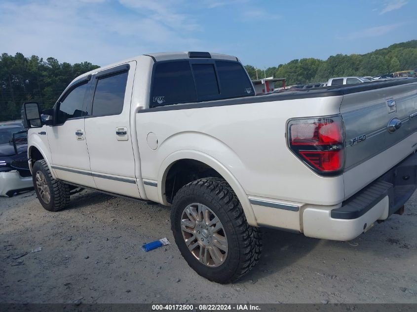 2013 Ford F-150 Platinum VIN: 1FTFW1CF5DFA22836 Lot: 40172500