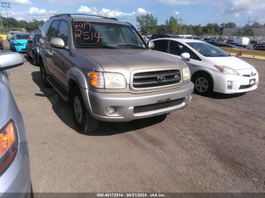 5TDBT44A12S101901 2002 Toyota Sequoia Sr5 V8