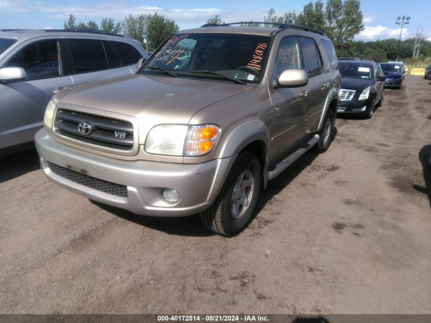 5TDBT44A12S101901 2002 Toyota Sequoia Sr5 V8