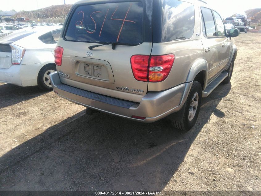 5TDBT44A12S101901 2002 Toyota Sequoia Sr5 V8