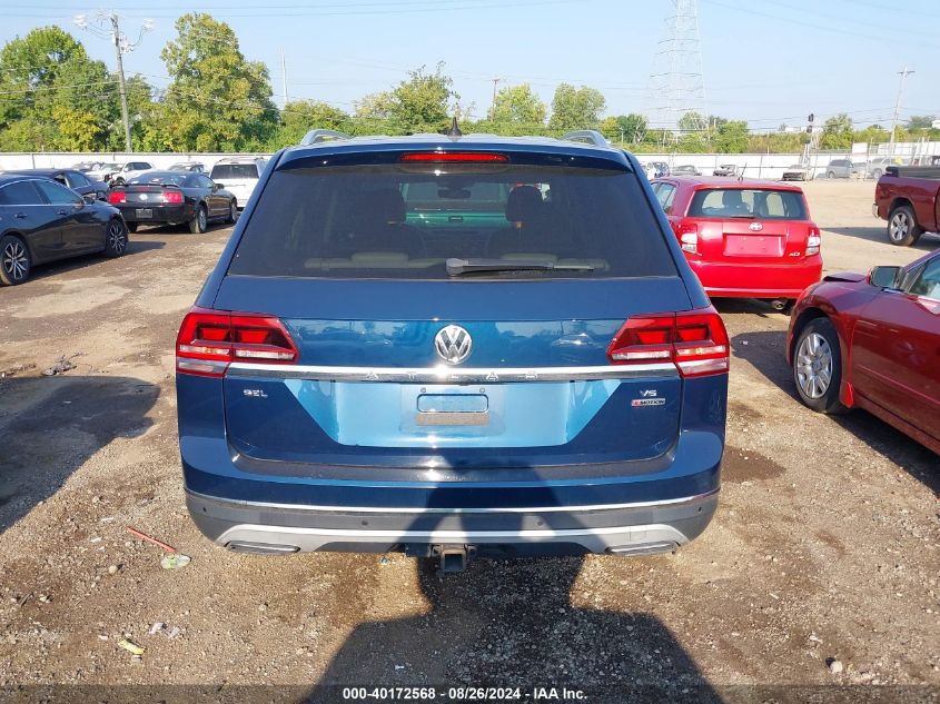 2018 Volkswagen Atlas 3.6L V6 Sel VIN: 1V2MR2CA4JC581881 Lot: 40172568