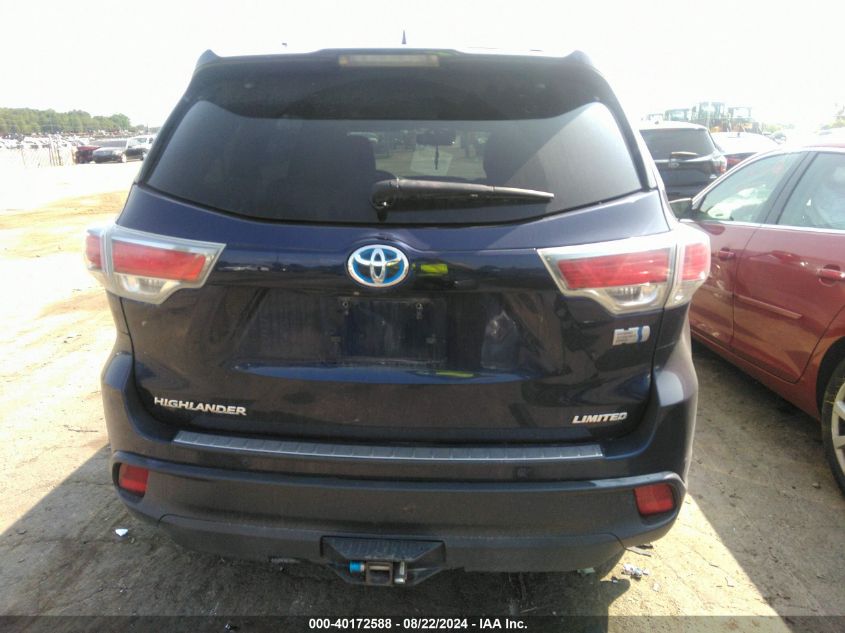 5TDDCRFH1FS009418 2015 Toyota Highlander Hybrid Limited