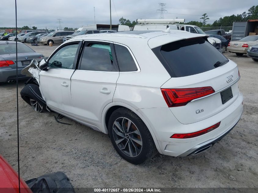 2023 Audi Q5 Premium Plus 45 Tfsi S Line Quattro VIN: WA1EAAFY7P2053969 Lot: 40172657