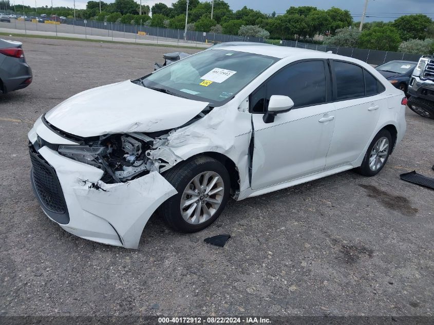 VIN: 5YFVPMAEXNP311516 2022 TOYOTA COROLLA LE