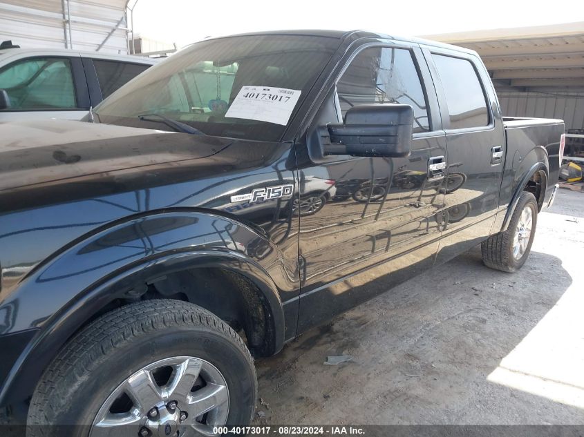 2013 Ford F-150 Lariat VIN: 1FTFW1CT9DFB95717 Lot: 40173017