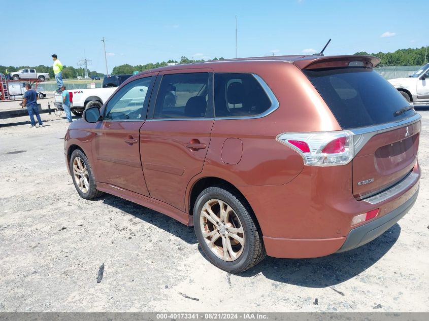 2014 Mitsubishi Outlander Gt VIN: JA4JZ4AX8EZ016196 Lot: 40173341