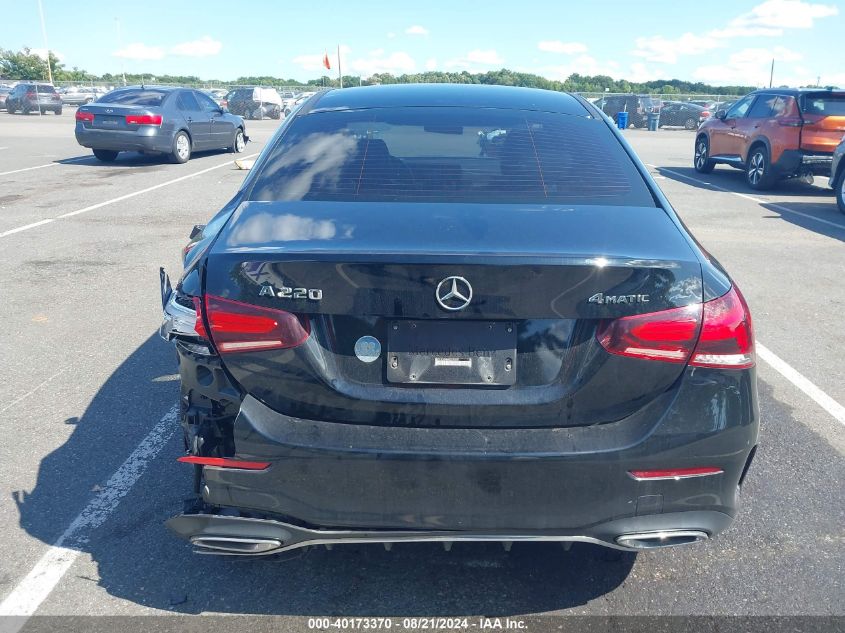 W1K3G4FB6NJ375245 2022 Mercedes-Benz A 220 4Matic