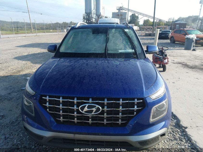 2022 Hyundai Venue Sel VIN: KMHRC8A37NU161513 Lot: 40173404