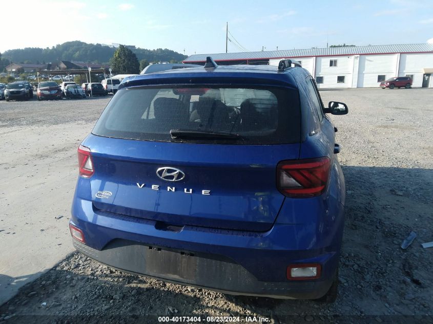 2022 Hyundai Venue Sel VIN: KMHRC8A37NU161513 Lot: 40173404