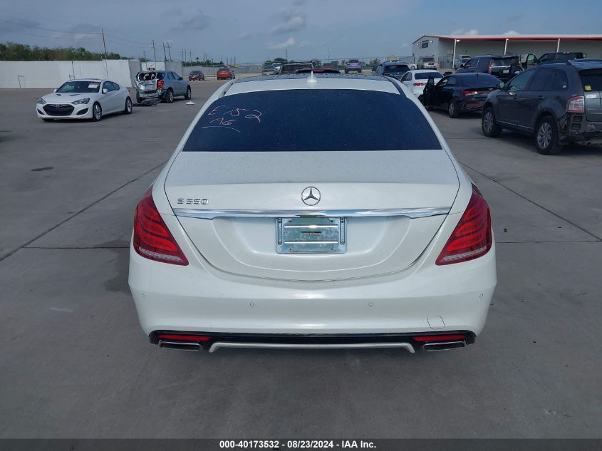 2014 Mercedes-Benz S 550 VIN: WDDUG8CBXEA008753 Lot: 40173532