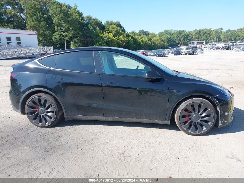 2023 Tesla Model Y Awd/Performance Dual Motor All-Wheel Drive VIN: 7SAYGDEF6PF695330 Lot: 40173612