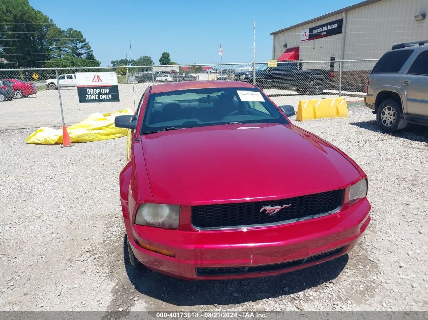 2005 Ford Mustang V6 Deluxe/V6 Premium VIN: 1ZVFT80N055110758 Lot: 40173618