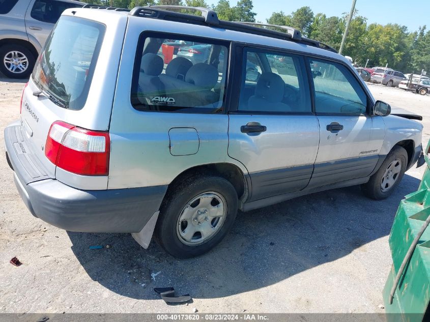 2002 Subaru Forester L VIN: JF1SF63582G700298 Lot: 40173620