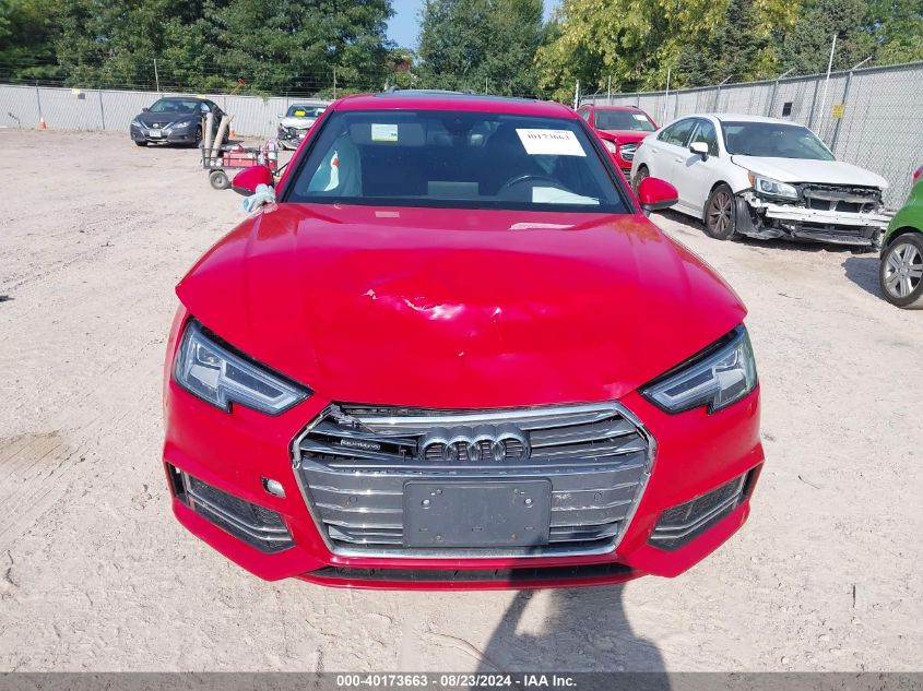 2017 Audi A4 2.0T Premium VIN: WAUPNAF44HA164807 Lot: 40173663