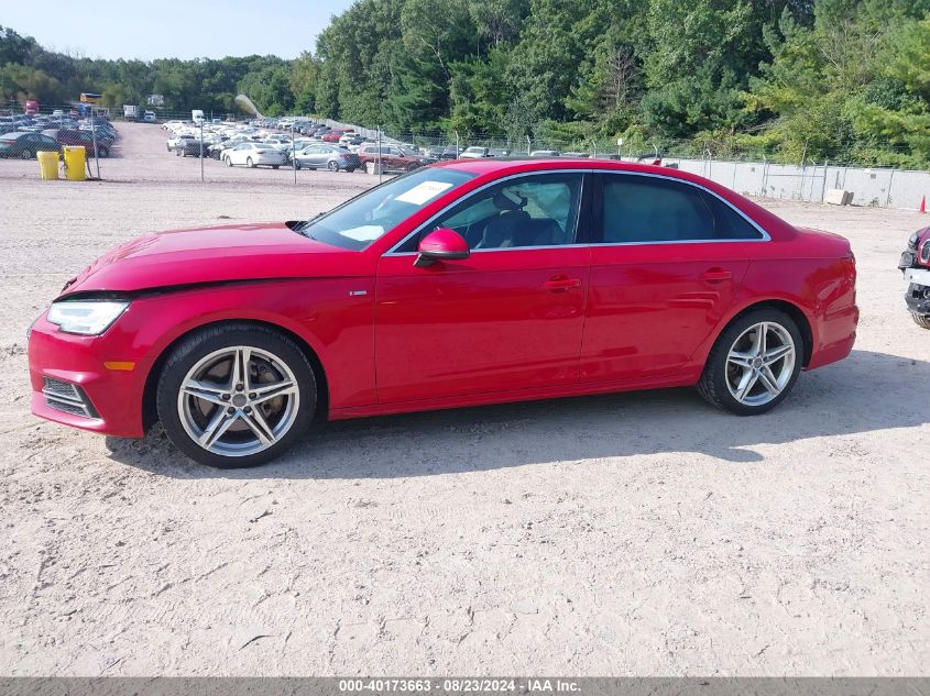 2017 Audi A4 2.0T Premium VIN: WAUPNAF44HA164807 Lot: 40173663