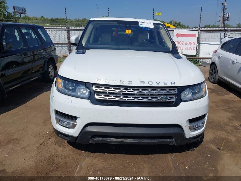 2016 Land Rover Range Rover Sport 3.0L V6 Supercharged Hse VIN: SALWR2PF9GA116705 Lot: 40173679