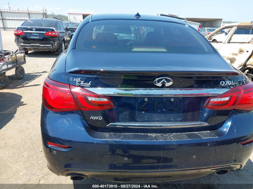 2017 Infiniti Q70L 3.7X VIN: JN1BY1PR7HM210792 Lot: 40173910