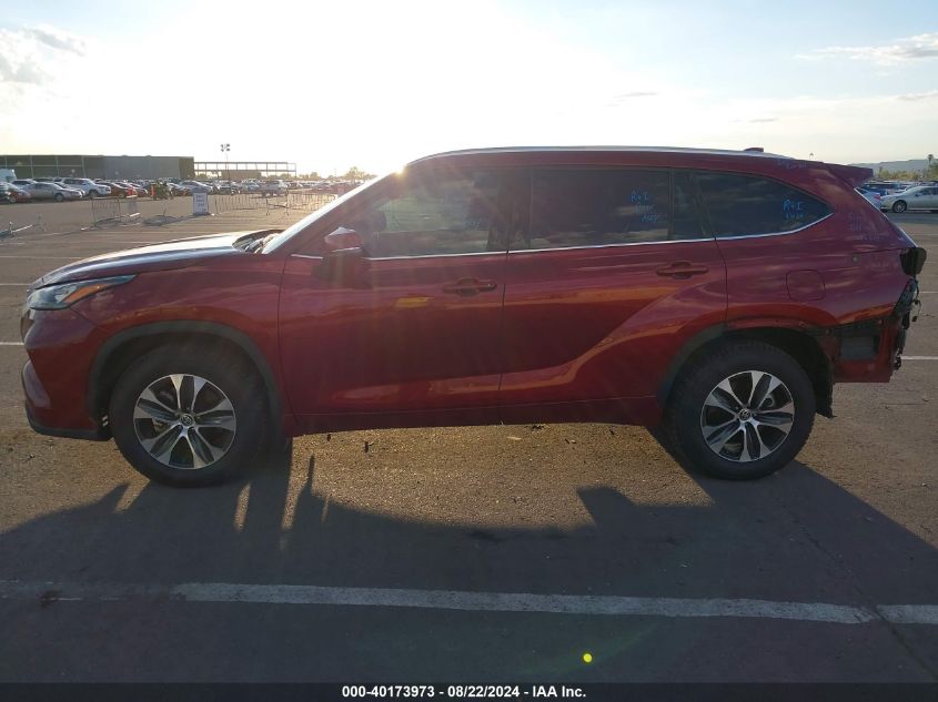 2020 Toyota Highlander Xle VIN: 5TDHZRBH3LS517813 Lot: 40173973