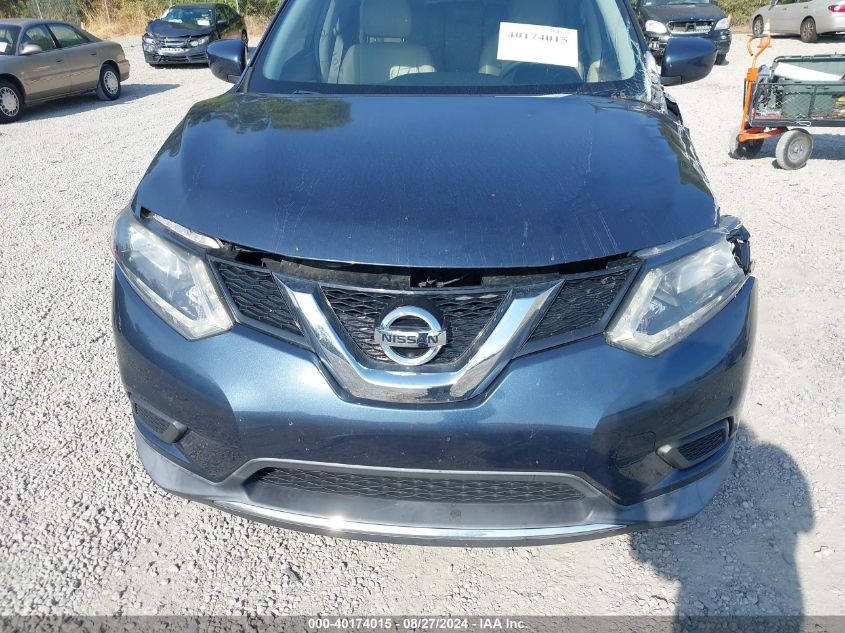 2016 Nissan Rogue S VIN: KNMAT2MVXGP673571 Lot: 40174015