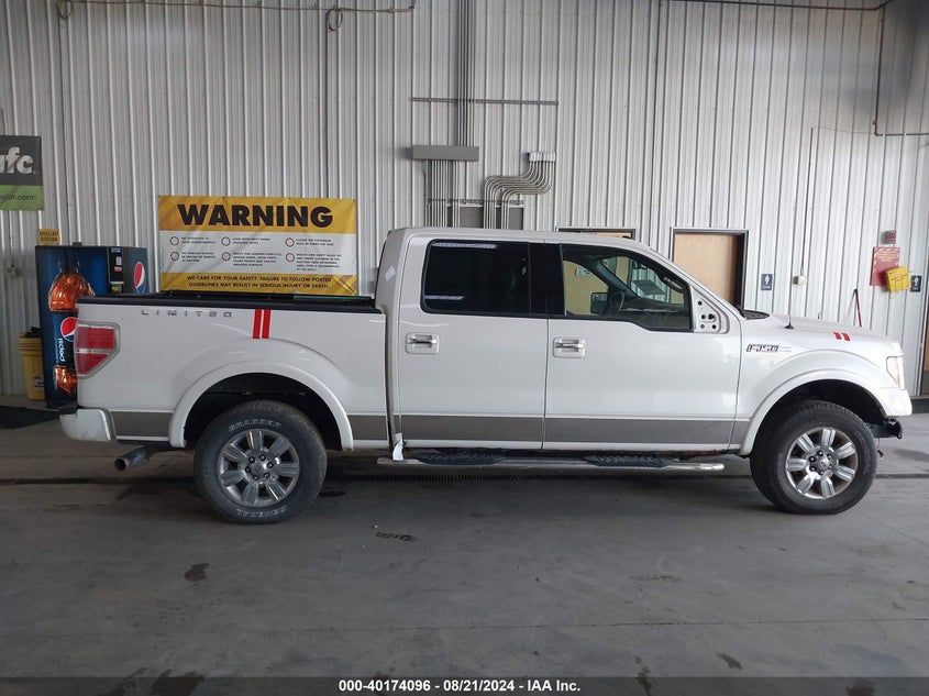 2011 Ford F-150 Lariat Limited VIN: 1FTFW1E61BFA70232 Lot: 40174096