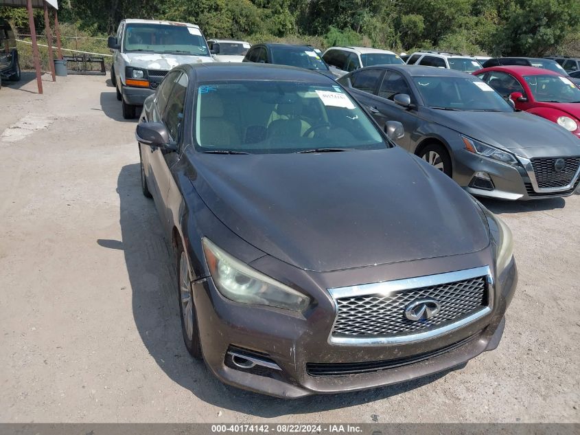 2014 Infiniti Q50 Premium VIN: JN1BV7APXEM675694 Lot: 40174142