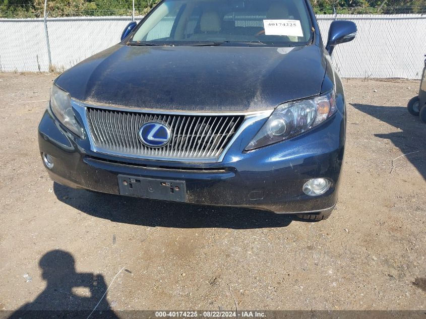 2010 Lexus Rx 450H VIN: JTJBC1BA0A2026516 Lot: 40174225