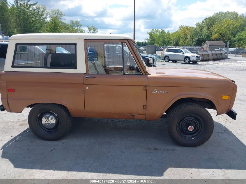 1976 Ford Bronco VIN: U15GLA84908 Lot: 40174228