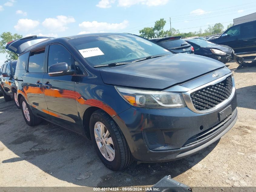 VIN KNDMB5C14G6089768 2016 KIA Sedona, LX no.1