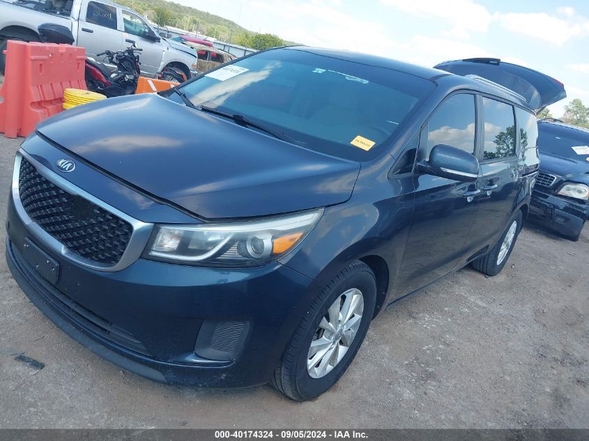 VIN KNDMB5C14G6089768 2016 KIA Sedona, LX no.2