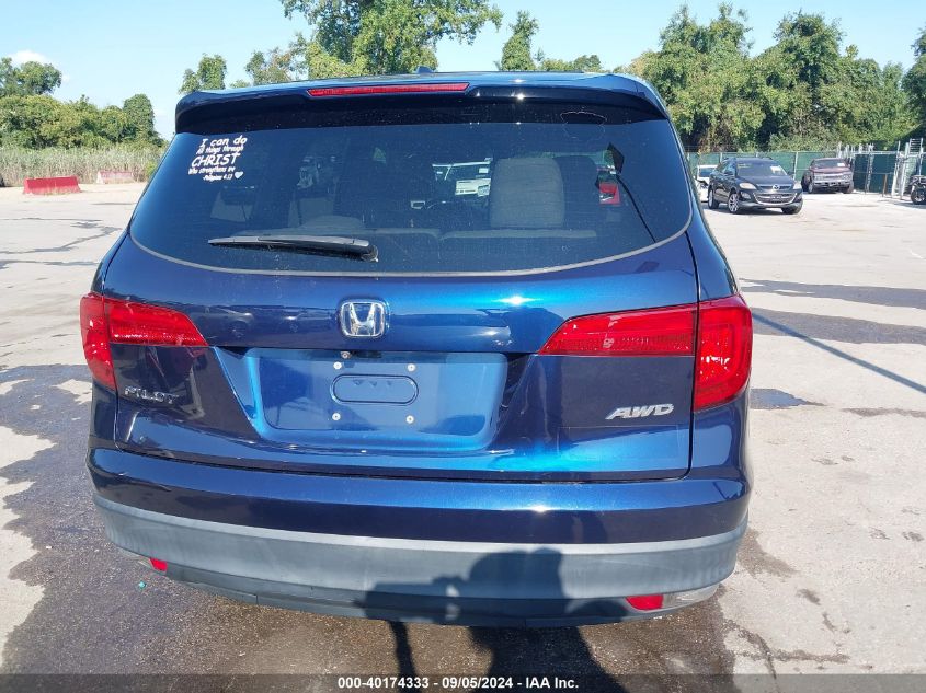 2018 Honda Pilot Exl VIN: 5FNYF6H53JB053170 Lot: 40174333