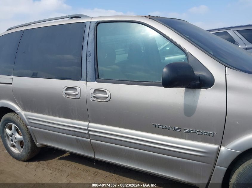 1998 Pontiac Trans Sport VIN: 1GMDU03E8WD210839 Lot: 40174357