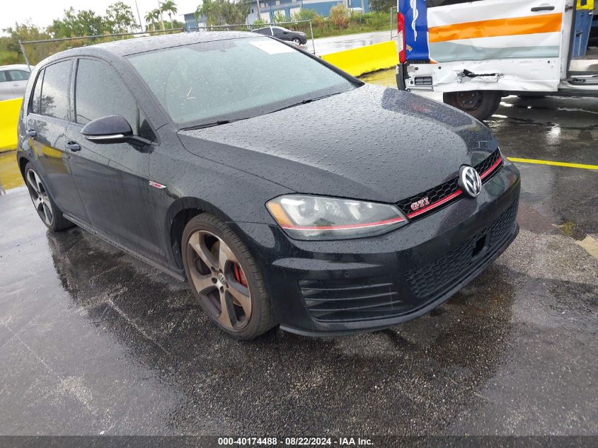 3VW447AU7FM104553 2015 Volkswagen Golf Gti 2.0T S W/Performance Package 4-Door