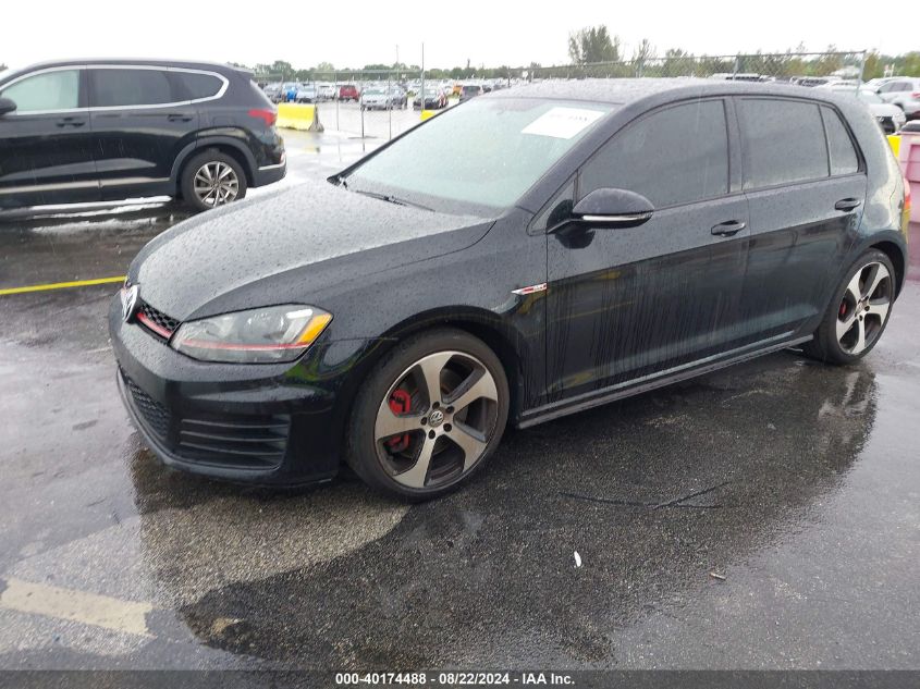 2015 Volkswagen Golf Gti 2.0T S W/Performance Package 4-Door VIN: 3VW447AU7FM104553 Lot: 40174488