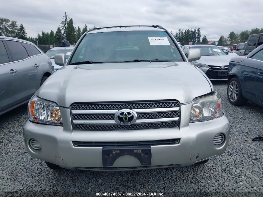 2006 Toyota Highlander Hybrid V6 VIN: JTEEW21A560021809 Lot: 40253906