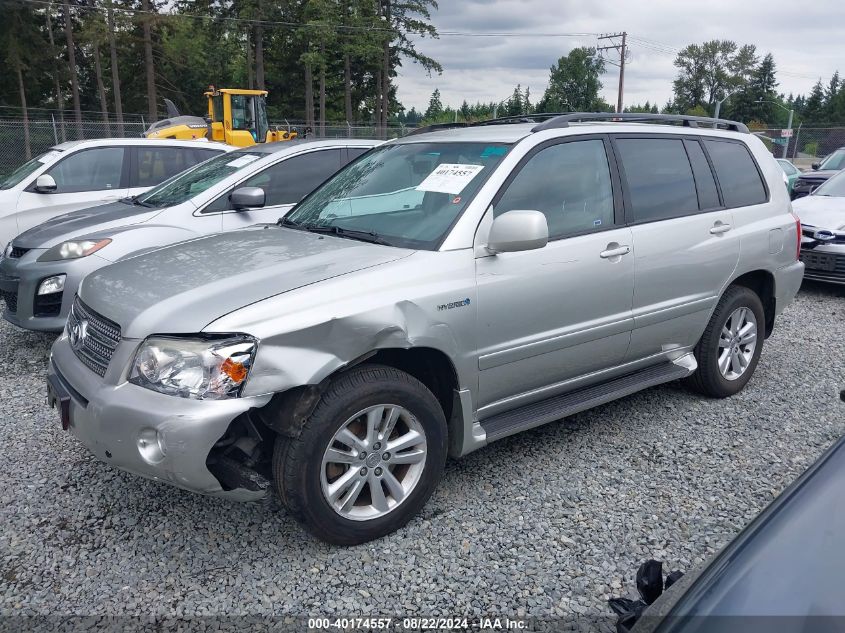 2006 Toyota Highlander Hybrid V6 VIN: JTEEW21A560021809 Lot: 40253906