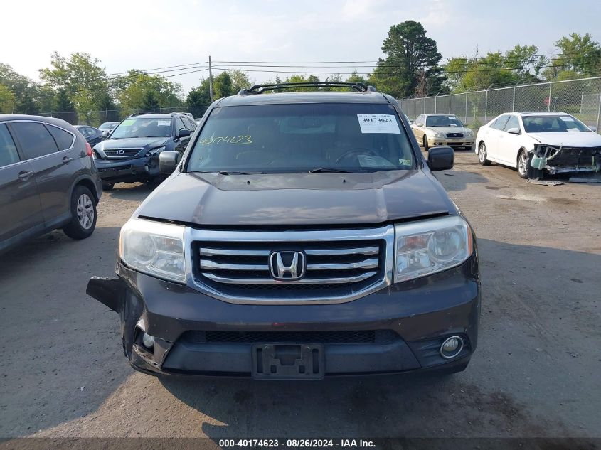 2012 Honda Pilot Ex-L VIN: 5FNYF4H60CB016223 Lot: 40174623