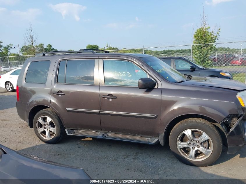 2012 Honda Pilot Ex-L VIN: 5FNYF4H60CB016223 Lot: 40174623