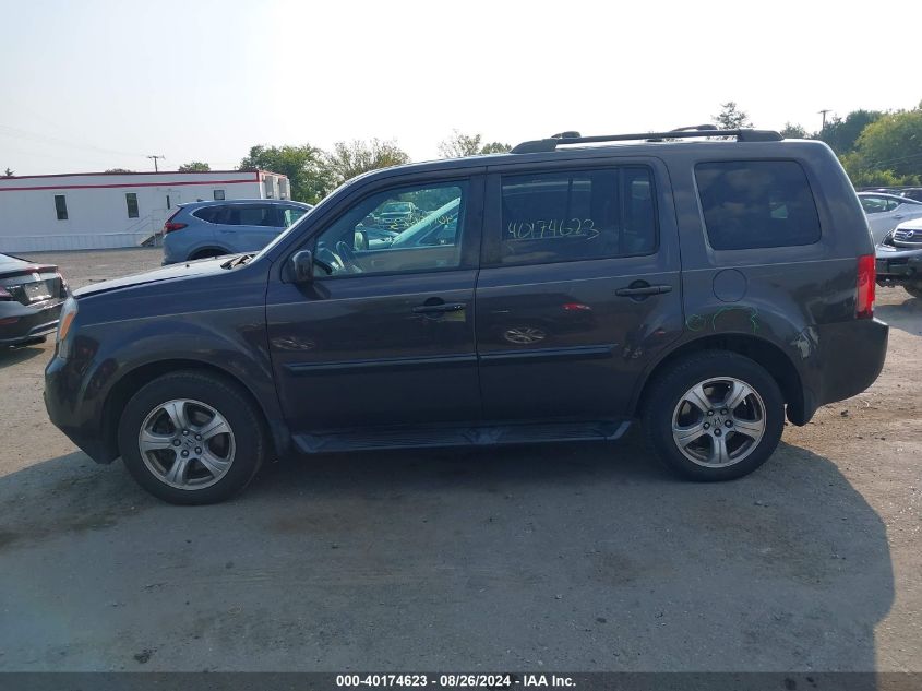 2012 Honda Pilot Ex-L VIN: 5FNYF4H60CB016223 Lot: 40174623