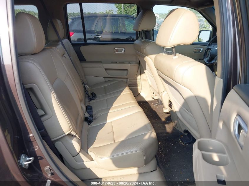 2012 Honda Pilot Ex-L VIN: 5FNYF4H60CB016223 Lot: 40174623