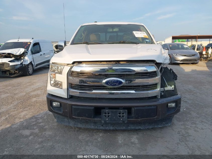 2017 Ford F-150 Lariat VIN: 1FTEW1CG4HKE49622 Lot: 40174730