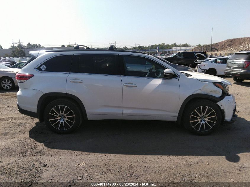 2017 Toyota Highlander Se VIN: 5TDJZRFH1HS521233 Lot: 40174789