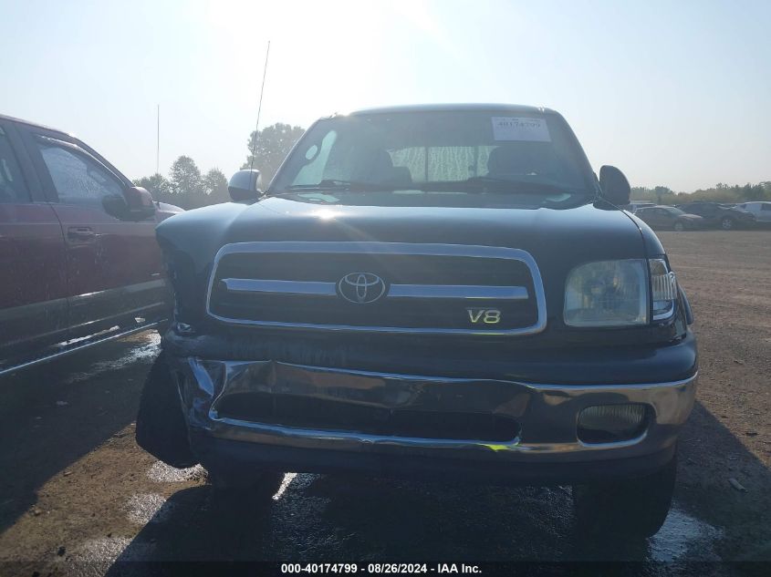 2000 Toyota Tundra Sr5 V8 VIN: 5TBBT4418YS070812 Lot: 40174799